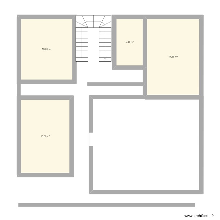 TAMARWOUT 22. Plan de 4 pièces et 52 m2