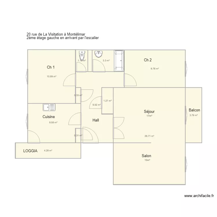 montelimar. Plan de 