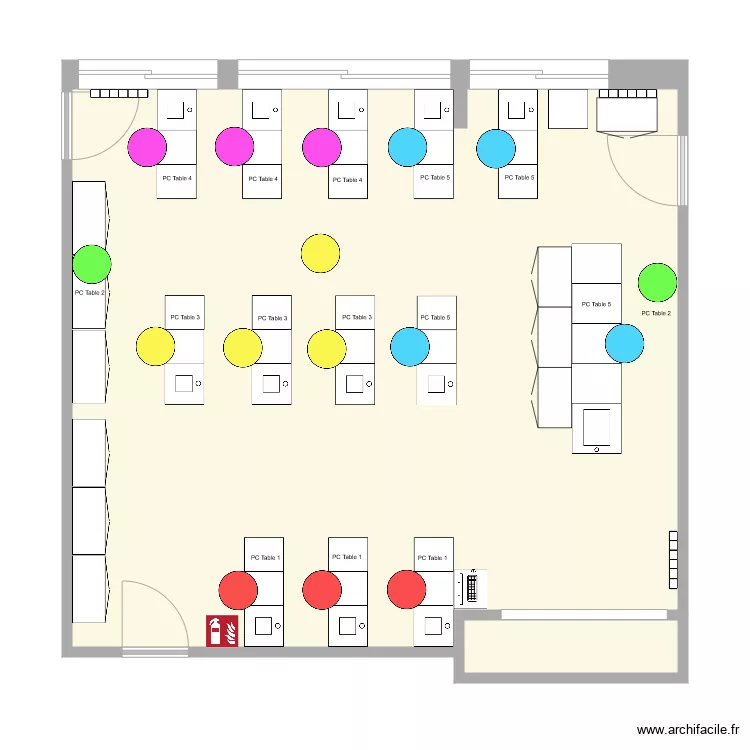 Salle TP Bio Nov 2020 PC Table V1. Plan de Salle TP Bio Nov 2020 PC Table V1. Plan de