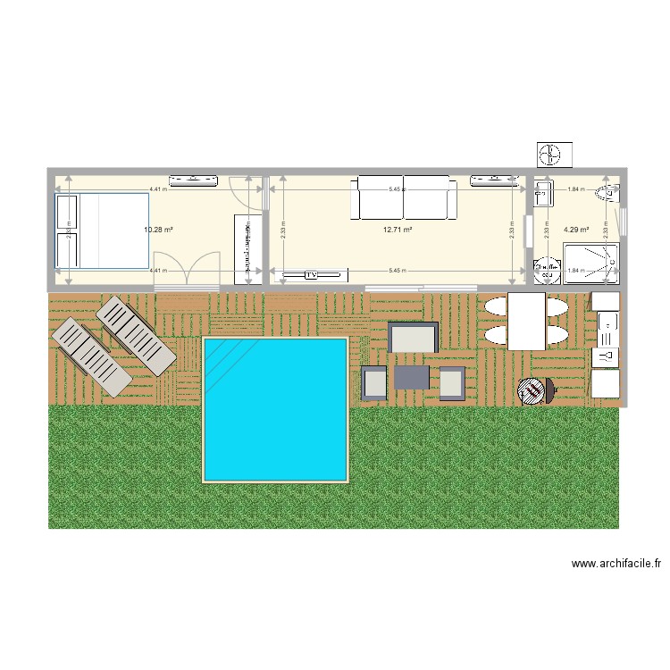 Lodge container Martinique. Plan de 0 pièce et 0 m2