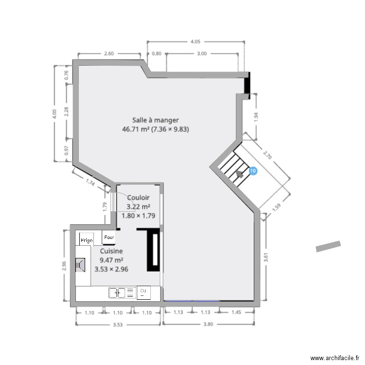 pan rch raph 4. Plan de 0 pièce et 0 m2