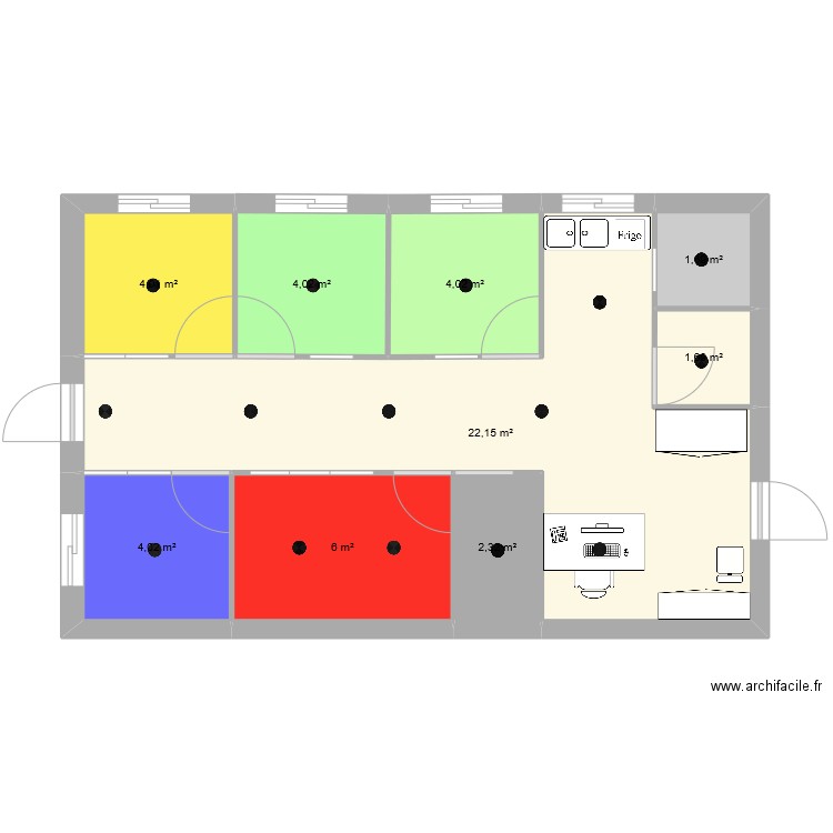 chatterie. Plan de 0 pièce et 0 m2