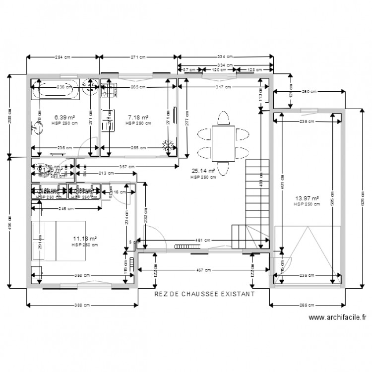 RDC. Plan de 0 pièce et 0 m2