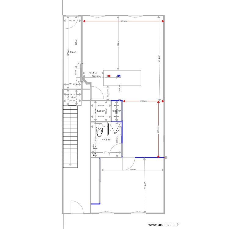 Gilly rdc cible 14042018 côté. Plan de 0 pièce et 0 m2