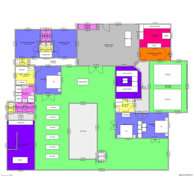 plan pour elytis piscine en long. Plan de 0 pièce et 0 m2