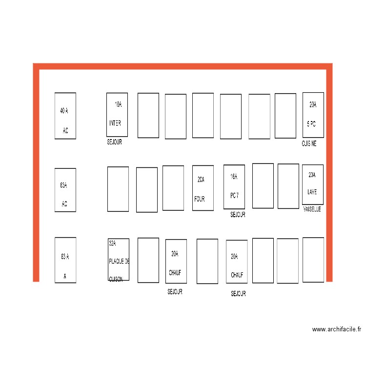 TABLEAU . Plan de 0 pièce et 0 m2