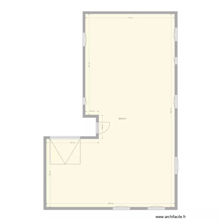 Crouzilles V1. Plan de 