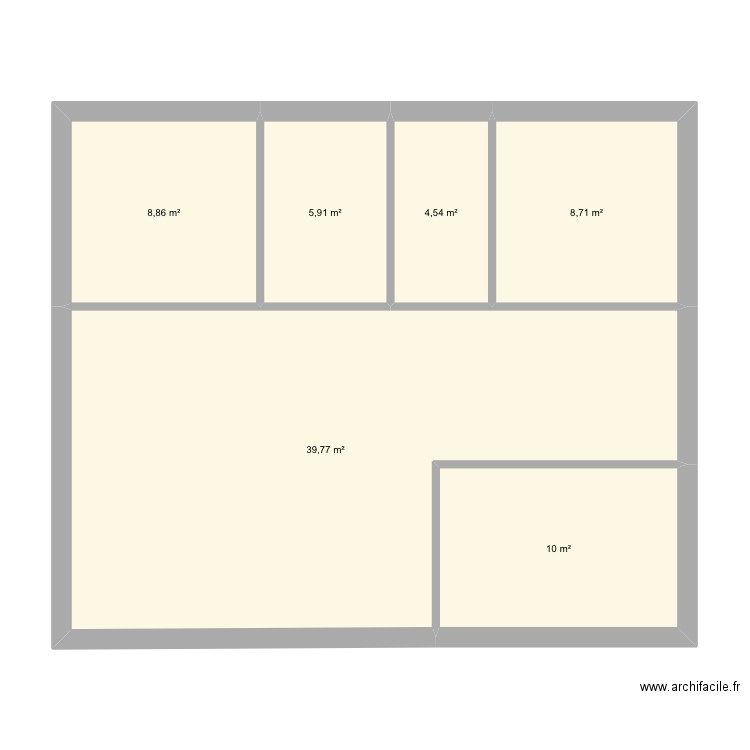 Plan d’agencement de l’institut « Étoile des Sens ».. Plan de 6 pièces et 78 m2