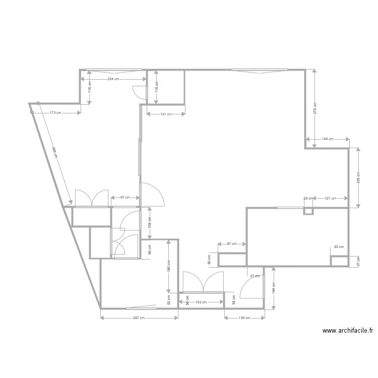 6 de. Plan de 0 pièce et 0 m2