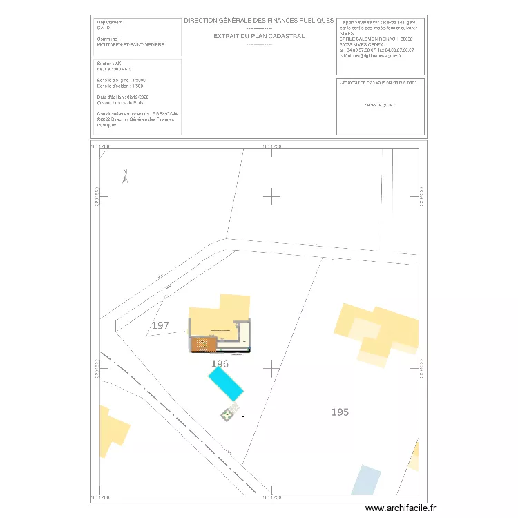 Extension Terrasse. Plan de Extension Terrasse. Plan de