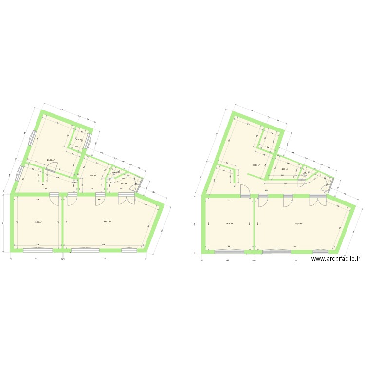 Lorraine. Plan de 12 pièces et 181 m2