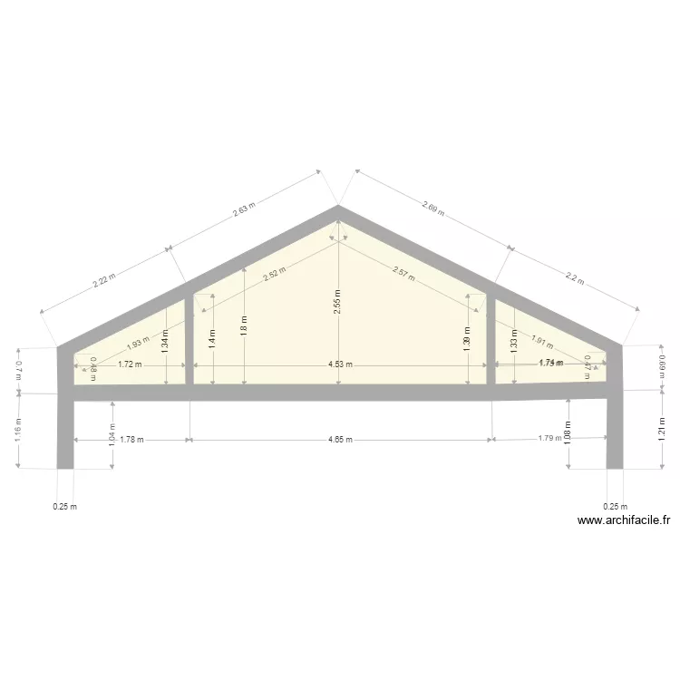 Coupe Pierre benite. Plan de 