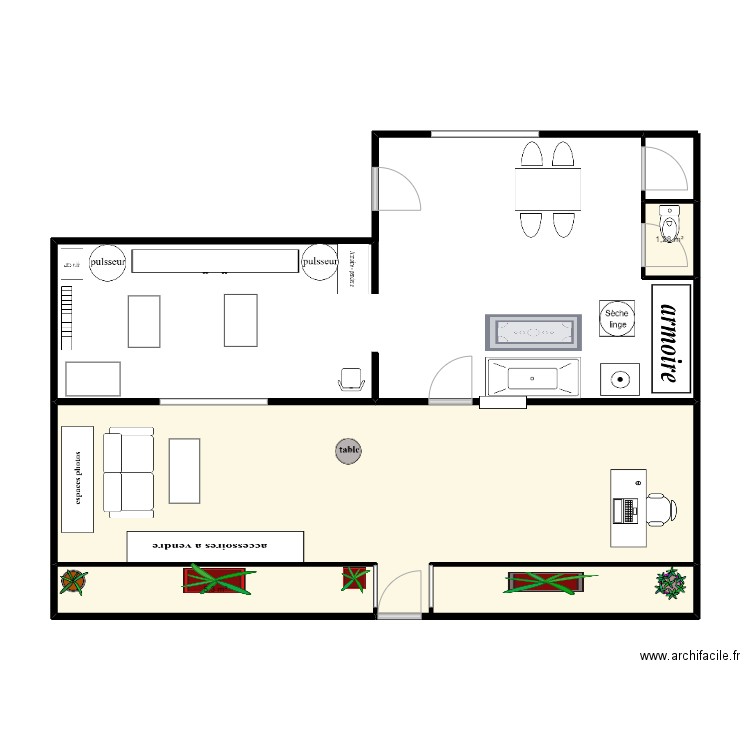 salon de toilettage. Plan de 0 pièce et 0 m2