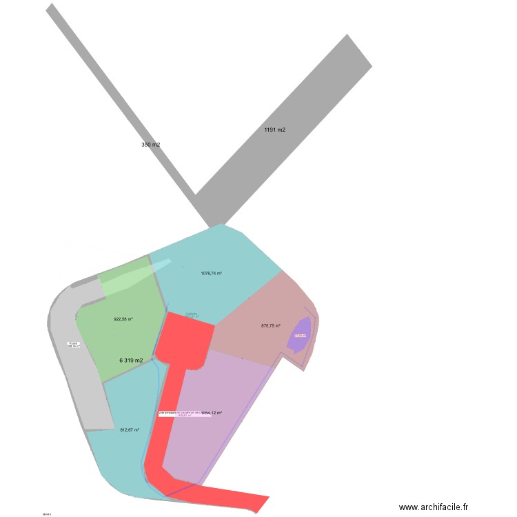 Cadastre. Plan de 0 pièce et 0 m2