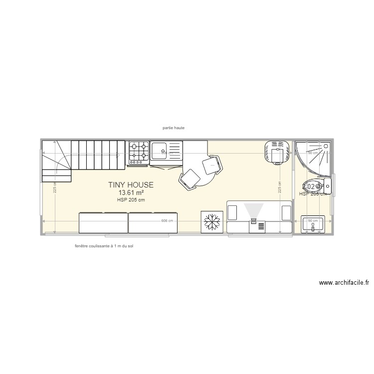 tiny house rdc. Plan de 0 pièce et 0 m2