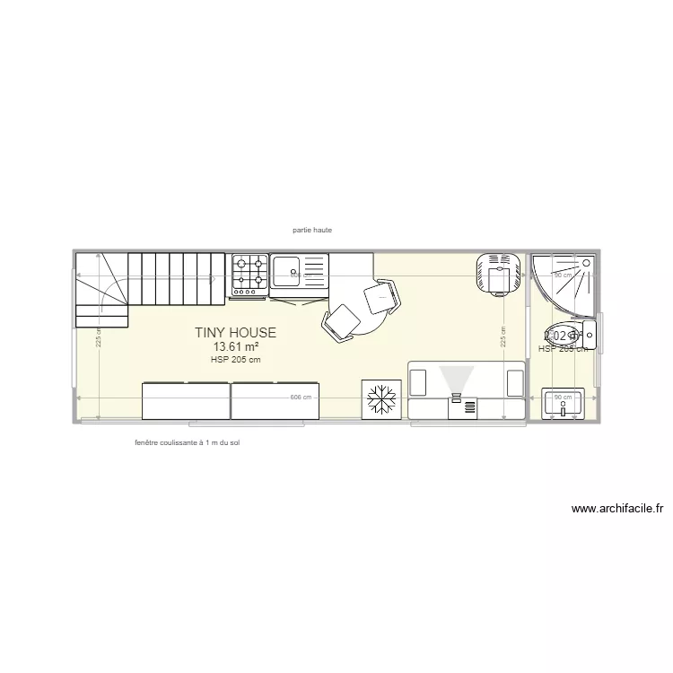 tiny house rdc. Plan de 