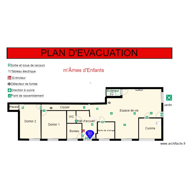 MAM 1. Plan de 14 pièces et 152 m2