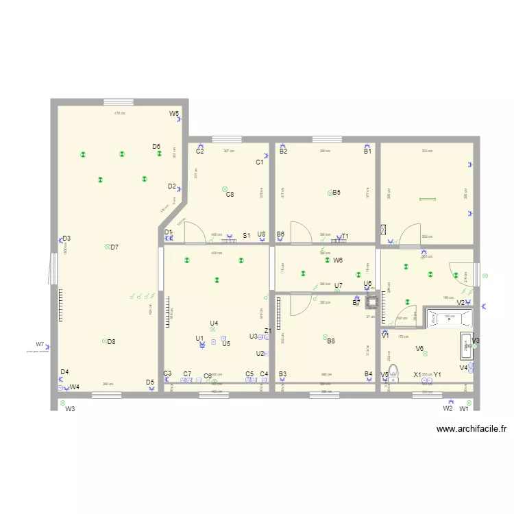 Etage Baisieux Elec pascal. Plan de 
