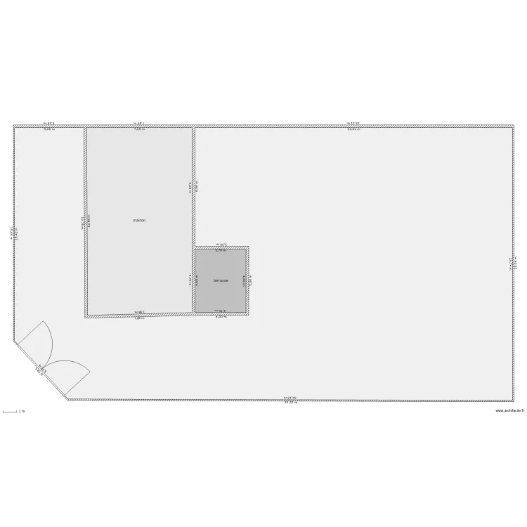 plan de masse avant cabanon. Plan de 