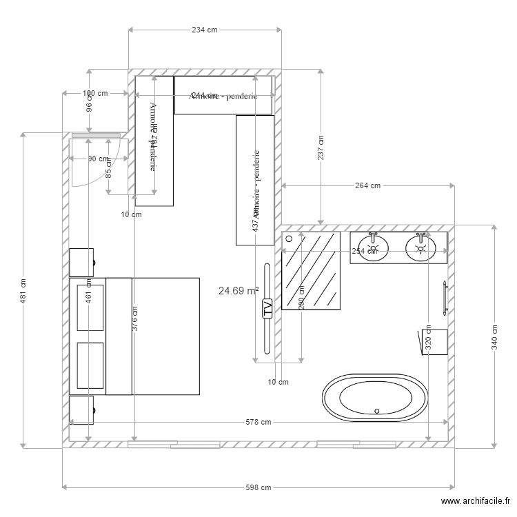 VB CHAMBRE P. Plan de 0 pièce et 0 m2