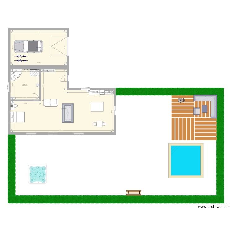 Maison 2 personnes. Plan de 0 pièce et 0 m2