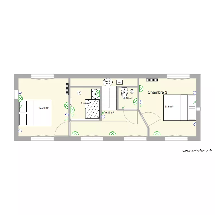 Quettehou 2ème étage 3 juin 2019. Plan de Quettehou 2ème étage 3 juin 2019. Plan de
