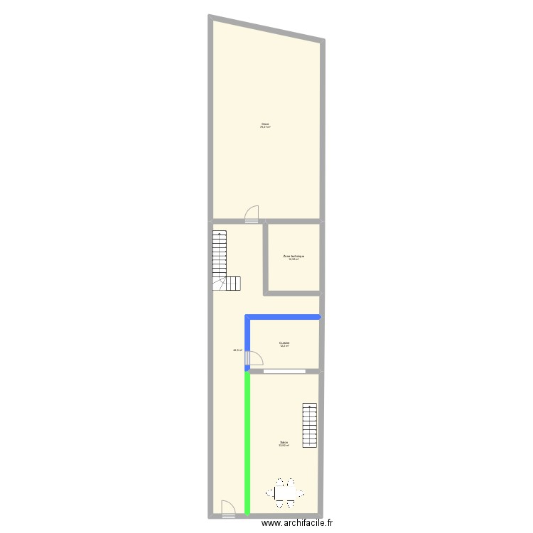 RDC. Plan de 0 pièce et 0 m2