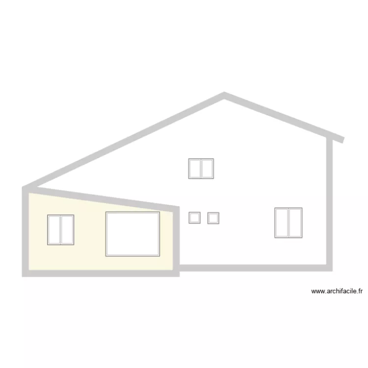 demande DP2 Chantier sans cotes. Plan de 