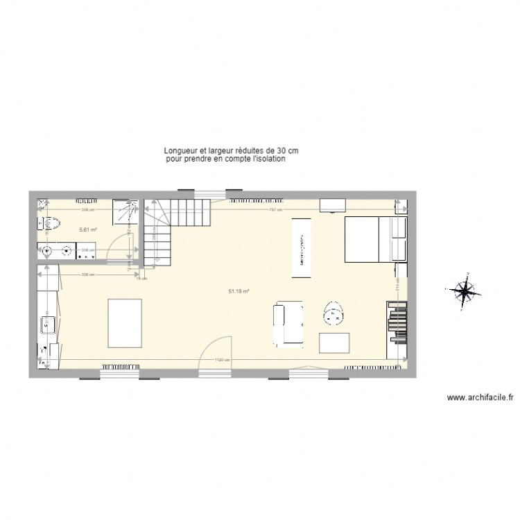 Maison future V2 avec meubles bis. Plan de 0 pièce et 0 m2