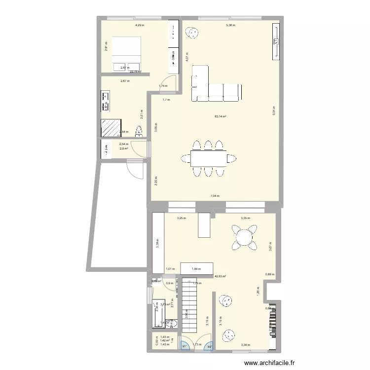 Neuville RDC pro. Plan de 