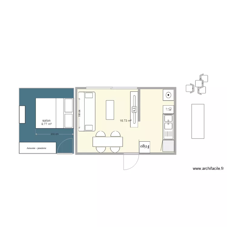 appart 15e. Plan de appart 15e. Plan de