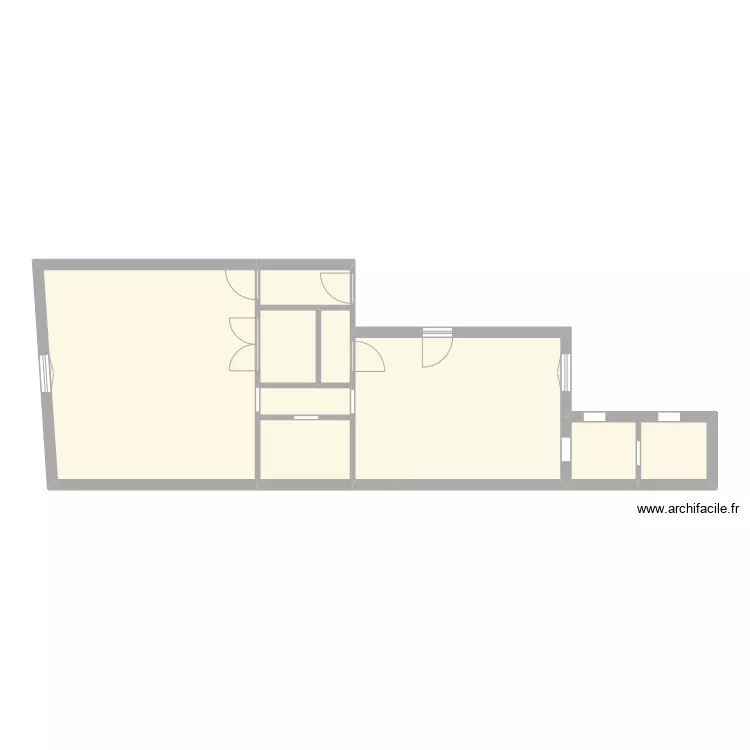 Bat 1 plan actuel. Plan de 