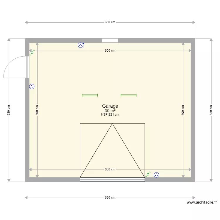 plan garage 30M2 . Plan de plan garage 30M2 . Plan de