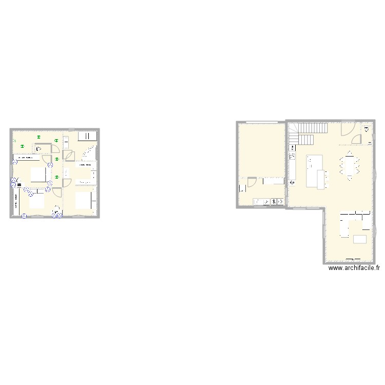 elec etage . Plan de 0 pièce et 0 m2