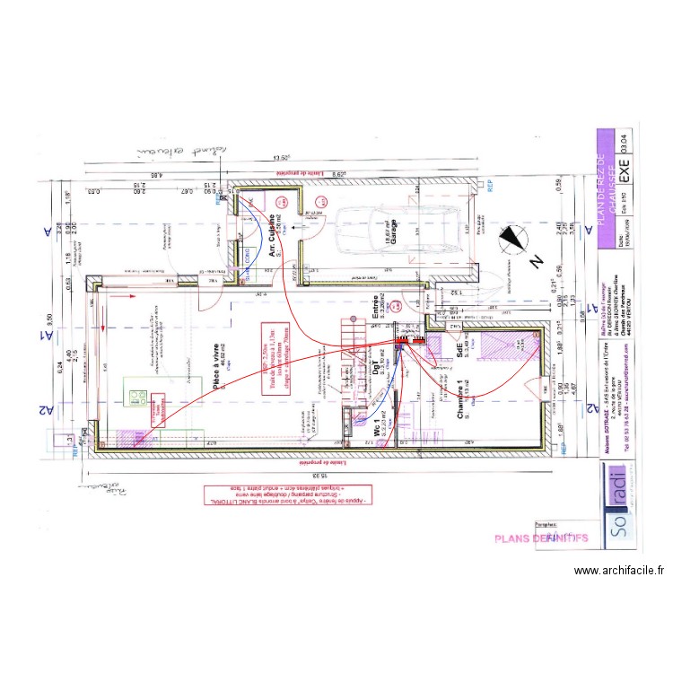 DERIGOND plan coulage. Plan de 0 pièce et 0 m2