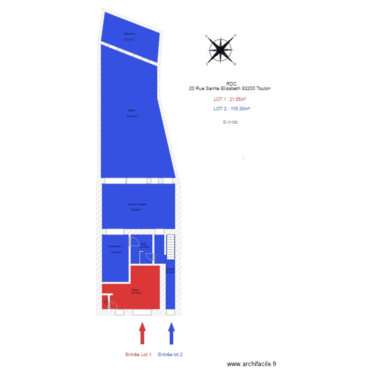 PLAN GALEAZZI RDC. Plan de 0 pièce et 0 m2