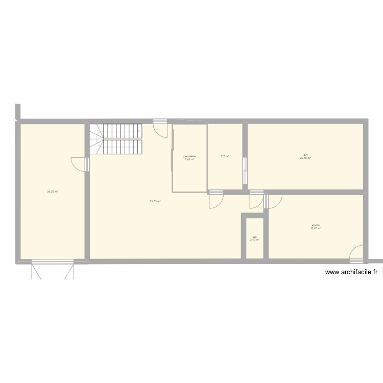 Proet m&ugrave;aison. Plan de 0 pièce et 0 m2