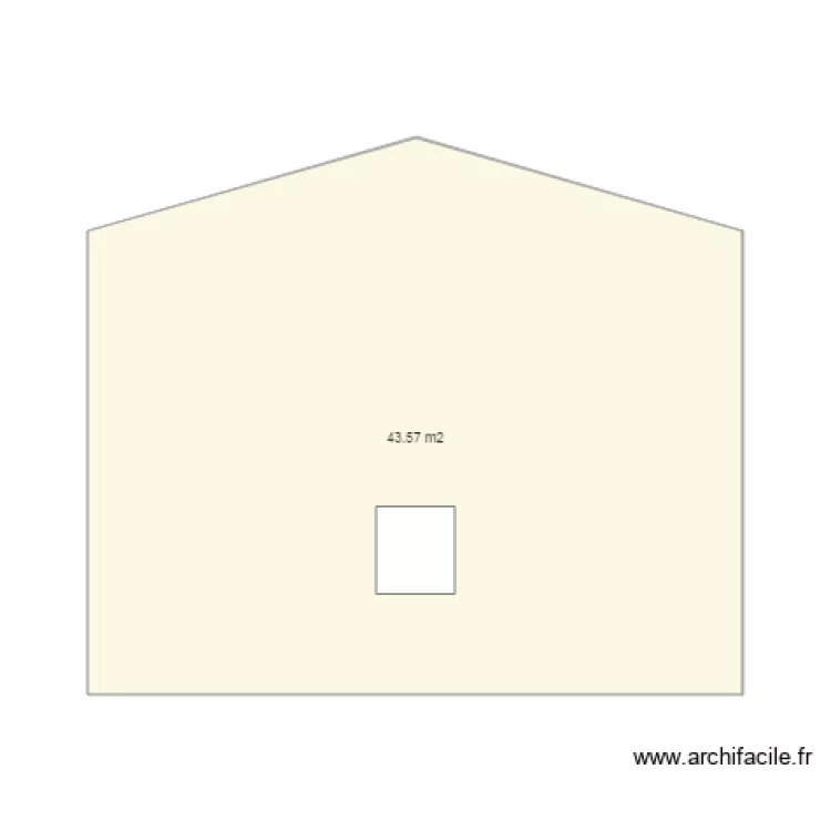 Fa&ccedil;ade sud. Plan de 