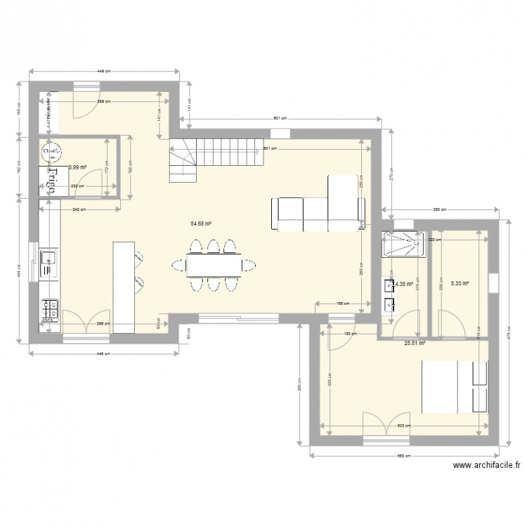 plan 1. Plan de 0 pièce et 0 m2