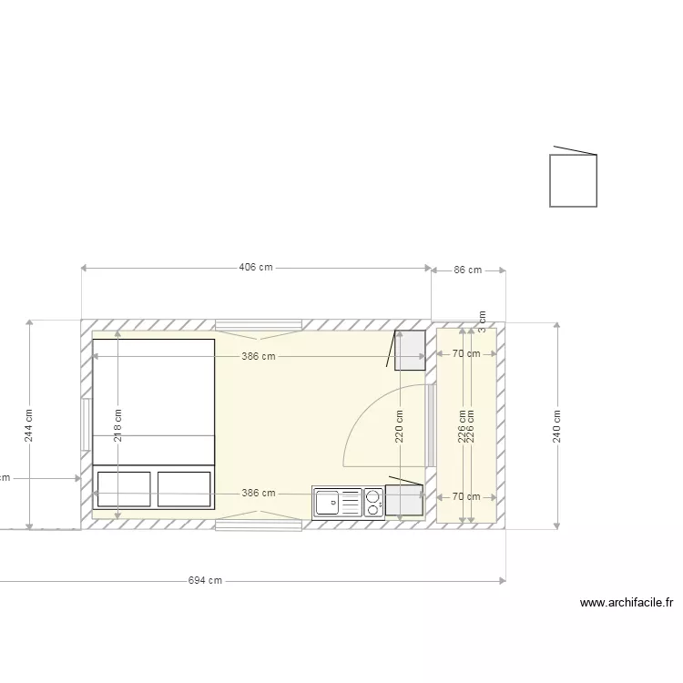 roulotte fournier 23. Plan de 