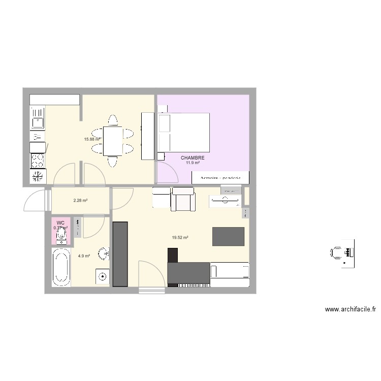 Appartement Location. Plan de 0 pièce et 0 m2