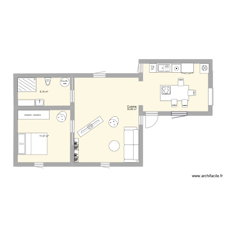 Archifacile_001. Plan de 0 pièce et 0 m2