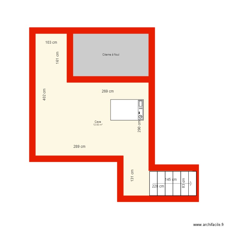 BI2671 cave côté. Plan de 0 pièce et 0 m2