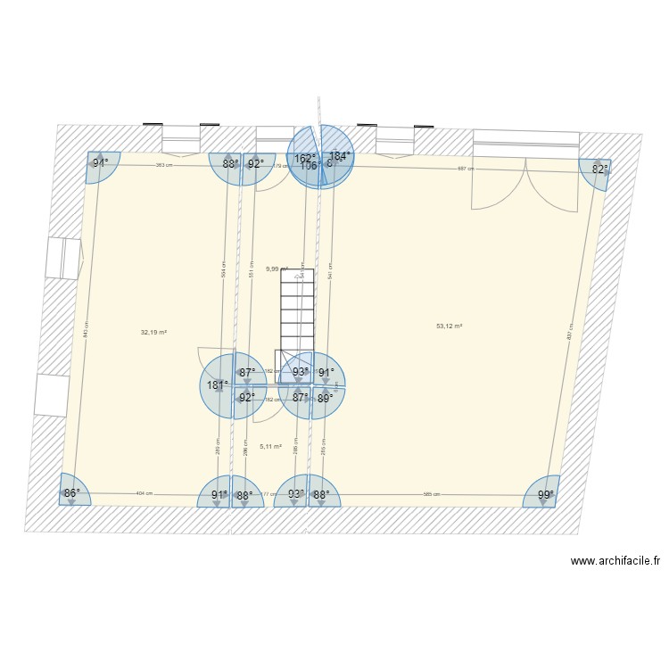 plan mesures . Plan de 0 pièce et 0 m2