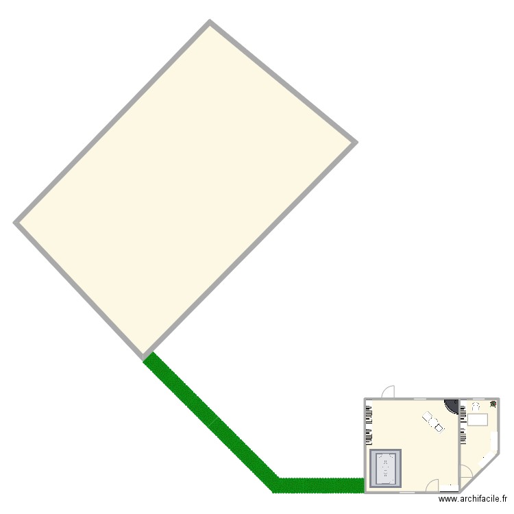 plans. Plan de 3 pièces et 262 m2