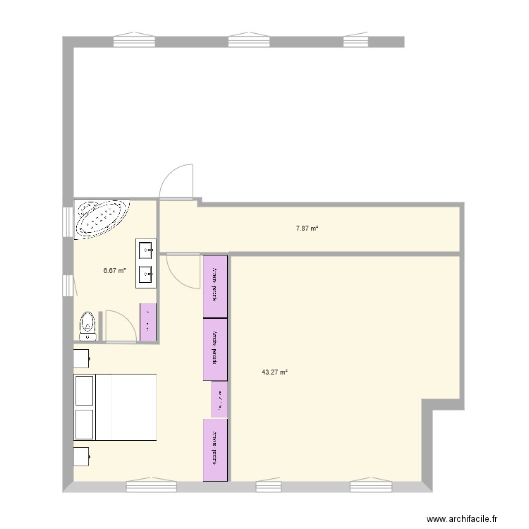 suite parentale 12 01 à 15h30 version 1. Plan de 0 pièce et 0 m2