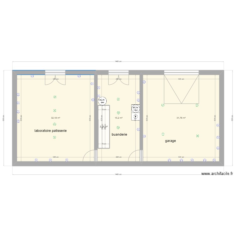 ST GERAUD . Plan de 13 pièces et 248 m2