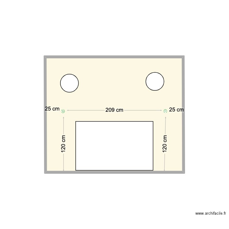 CHAMBRE 1 - MUR1. Plan de 0 pièce et 0 m2
