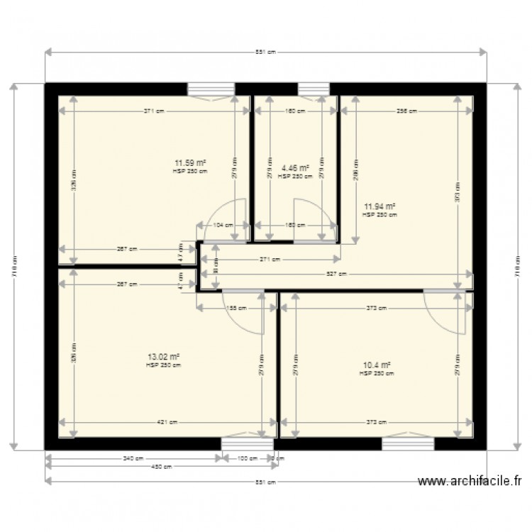 etage logement 1. Plan de 0 pièce et 0 m2
