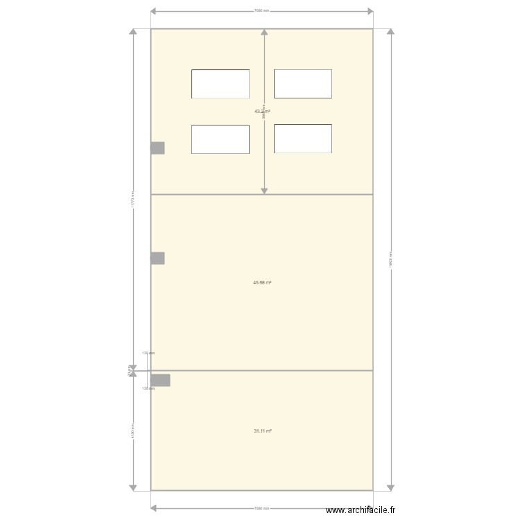 HANGAR B. Plan de 0 pièce et 0 m2